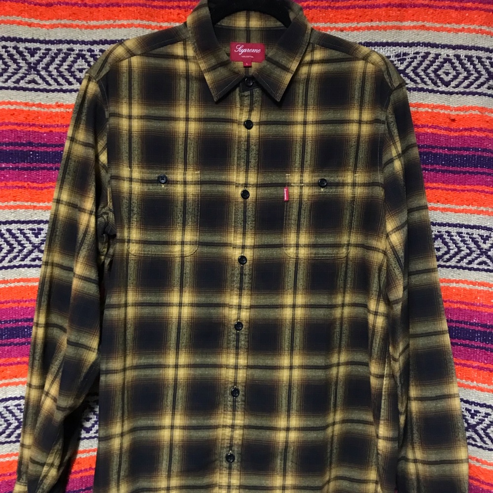 Supreme Button Down Flannel - Size Large